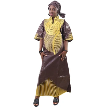 MD Haljo Africaine Femme 2020 Dashiki Ankara Obleke, Ženske Bazin Riche Vezenje Boubou Ženska Afriške Turban Ženske Oblačila