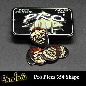 D ' Andrea ZDA je Pro Plecs 6pc Pick Tin Pack