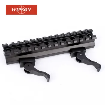 WIPSON Taktično Biti Nastavek za Hitro Odpenjanje Dvojno Železniškega 20 mm Standard Picatinny Železniškega Za Lov s Puško Airsoft Pištolo Dodatki
