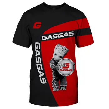 GASGAS-2020 Poletje Kratek Rokav Tees blagovne Znamke Moški T-shirt Band 3D Tiskanih Majica s kratkimi rokavi Moški Hip Hop mens oblačila majica za moške