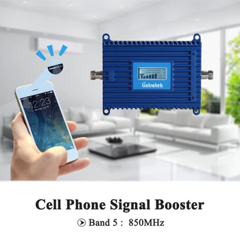 Lintratek LCD-Zaslon 70dB Pridobili 3G UMTS 850mhz Mobilni Signal Repetitorja GSM CDMA 850 (Band 5) Mobilnega Signala Ojačevalnika Celoten Komplet @