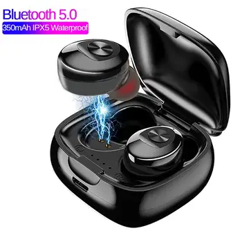 Vroče XG12 Prenosni TWS Bluetooth 5.0 HiFi za Prostoročno uporabo Brezžične Slušalke Nepremočljiva Iger na srečo V uho Čepkov Slušalka Z Mikrofonom