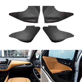Avto-styling Vrata Armrest Plošče / Center Nadzorni Plošči Plošča Usnja Kritje Trim Za Chevrolet Malibu XL 2016 2017 2018