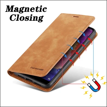 Luksuzni Flip Usnjena torbica za Samsung Galaxy S20 S8 S9 S10 Plus, Lite S10E 6 8 2018 A50 51 70 71 30 20 Telefon z Magnetnim pokrovom Nazaj