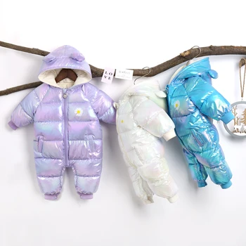 OLEKID 2020 Plus Žamet Sijoče Otroške Zimske igralne obleke Risanka Hooded Nepremočljiva Newborn Baby Dekleta smučarski kombinezon Malčke Boys Jumpsuits