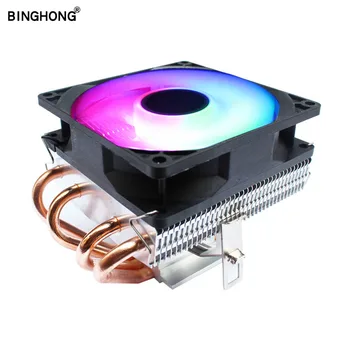 BINGHONG 4 Heatpipes RGB CPU Hladilnik Ponora Toplote Za Hlajenje 775 1150 1151 1155 1156 1366 1356 AMD AM2 AM3 FM2 Podporo