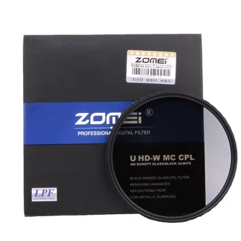Zomei HD Galss PRO CPL Krožne Polarizer Polarizirajočega objektiv kamere filter 49 mm 52 mm 55mm 58mm 62mm 67 mm 72 mm 77mm 82mm