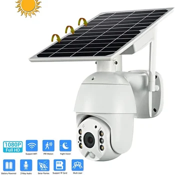 ZK20 4G / WI-FI Različica 1080P HD solarnimi Prostem Varnosti IP Kamera za Nadzor Kamere Pametnega Doma Alarm Dolgo Pripravljenosti