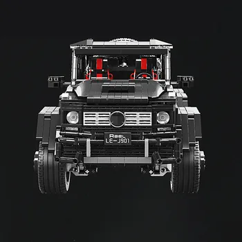 Teachnic nastavite RC MOC 2425 G63AMG 6X6 LAND CRUISER SUV modela avtomobila opeke kul black super dirke avtomobilov LE-J901 gradniki igrače