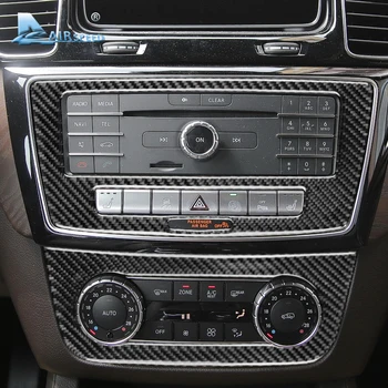 Hitrosti za Mercedes Benz GLE-2018 Dodatki iz Ogljikovih Vlaken Avto Notranjosti sredinski Konzoli, CD AC Plošča Pokrov Trim Nalepke
