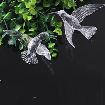 50pcs Poroko Akrilna Crystal Hummingbird Velik Padec Doma Strop DIY Počitnice Stranka Stopnji Visoke Kakovosti Odlikovanja