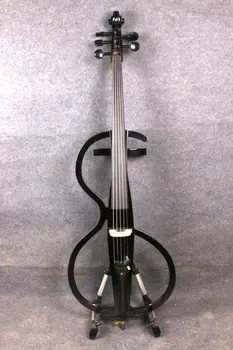 Yinfente 5 String Električni Violončelo 4/4 Black Violončelo Masivnega lesa Sladko Zvok vrečko Lok violončelo electrico