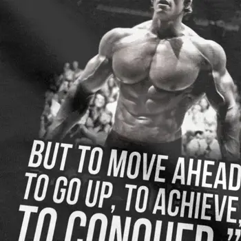 Moška T-Shirt Arnold Schwarzenegger Arnie Osvojiti Tees Smislu Življenja, Usposabljanje za Dviganje Bodybuilding Mišice Majica s kratkimi rokavi