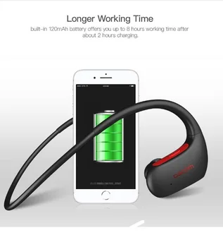 DACOM L05 Glasbe Brezžične Bluetooth Slušalke Slušalke Super Bass Akumulatorski Šport Slušalke z Mikrofonom za Android Telefon iPhone 8