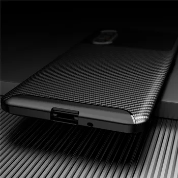 Ogljikovih Vlaken Primeru Za Sony Xperia 5 II Primeru 1 10 II Pokrov Mehka Zaščitna Ohišja Nazaj Telefon Odbijača Za Sony Xperia 5 II Funda
