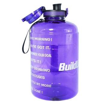 BuildLife 1.3 L 2.2 L 3.78 L Steklenico Vode Z Zaklepanje Flip-Flop Pokrov na Prostem Telovadnici Steklenice Fitnes Športna BPA Free Velike Zmogljivosti Jug