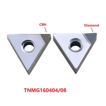 CBN vstavi TNGA160404 Tnmg160404 PCBN PCD diamantni ISO indeksiranih karbida zunanje stružni vstavi CCMT stružnica rezalnik 1PC
