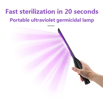 Prenosni UV Sterilizator Lahka Palica Za Palico Doma Hotel Ročni LED UV Lučka Orodje za Čiščenje s 30 Svetlobe Kroglice