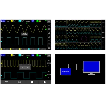 1013D Dual Channel 100M pasovne širine, 1GS Vzorčenja Digitalni Tablet Oscilloscope