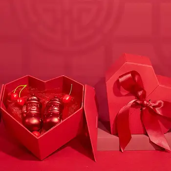 Ljubeče Srce Oblikovan Darilni Paket Polje Bonboniera Nakit Primeru, Poroko, Rojstni Dan, Božič, Zavijanje Dekoracijo