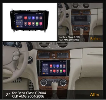 Autoradio android 2+32 G za Benz c-razred clase C W203 2004 2005 2006 2007 CLC W467 2008 2009 2010 2011 avto radio samodejno Navi coche