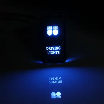 12V Avto 4 Napeljave Modro LED Svetlobo Bar Stikalo On/Off Za Toyota/Landcruiser/Hilux/Prado Delo svetlobe, Povratne svetlobe Vožnje svetlobe