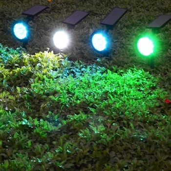 Sončni Vrt Svetlobe 9 LED Svetilka Solar Powered Nastavljiv Sončne Pozornosti Zunanja Razsvetljava IP65 Vodotesen Krajine Stenske Luči