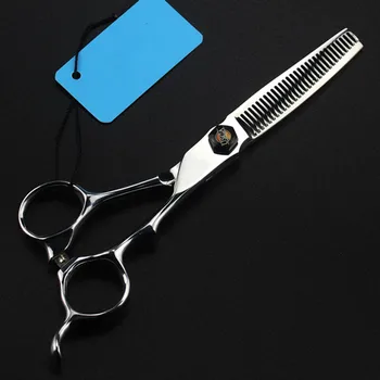 Strokovno japonska 440c 6 inch srebro las škarje za rezanje barber makas make up, frizuro redčenje frizerske škarje, škarje za