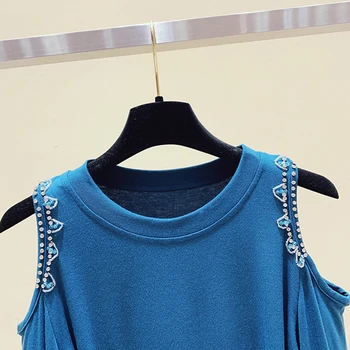 Modal Bombaž Majica s kratkimi rokavi Ženske 2020 Modo Jeseni Off Ramo T majica Dolg Rokav Vrhovi Priložnostne Mehko Tee Shirt Femme Plus Velikost