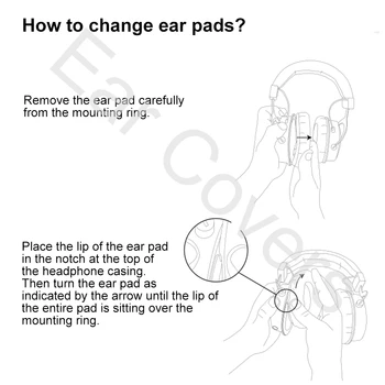Blazinic Za Bluedio T5 Slušalke Earpads Zamenjava za Slušalke Ear Pad PU Usnje Goba Pene