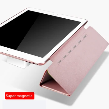 Za iPad Zraka 2 Primera PC Dnu Shell Ultra tanek Stojalo PU Magnet Smart Cover Zbudi Spanje za air2 model A1566 A1567