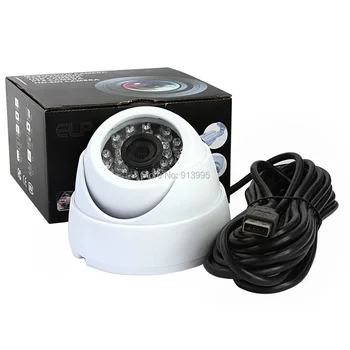 ELP 720P HD Majhne Plastične kupole, IR LED Dan Noč Usb Infrardeča Kamera Plug and Play za domačo pisarno avto, tovornjak baby Varnost