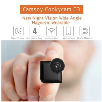 Mini Fotoaparat Novo Camsoy Cookycam C3 Wifi IP nadzor P2P Ogled In Nočno Vizijo Brezžična Varnost Mikro Video Kamera HD 720P Kamera