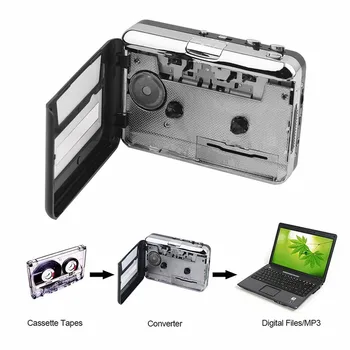 2018 Trak za PC Super Kaseta Za MP3 Avdio Glasbeni CD, Digitalni Predvajalnik Pretvornik Zajemanje Snemalnik +Slušalke, USB 2.0 Padec Ladijskega prometa