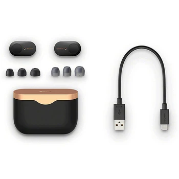 SONY WF-1000XM3 Hrupa Preklic Resnično Brezžične Slušalke Šport Stereo Bas Čepkov za Prostoročno uporabo z Mic Polnjenje Primeru Touch Kontrole
