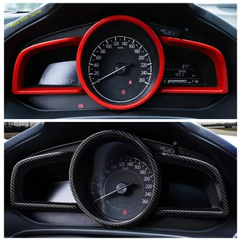 Dodatki Avto-styling nadzorni Plošči Instrument Zaslon Pokrov Trim Fit Za Mazda 3 - 2018 ABS Rdeče / Ogljikovih Vlaken Videz