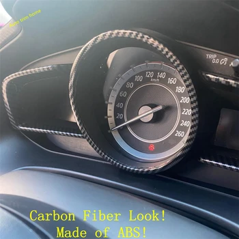 Dodatki Avto-styling nadzorni Plošči Instrument Zaslon Pokrov Trim Fit Za Mazda 3 - 2018 ABS Rdeče / Ogljikovih Vlaken Videz