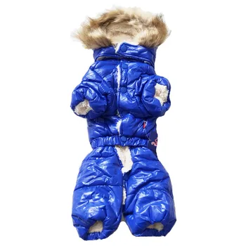 Hoodies za Hišne Pse Jumpsuit Zadebelitev Bombaž Kuža Plašč Pozimi Domače Obleke Toplo Jakno Obleke S-XXL za hladno vreme v rusiji