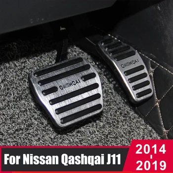 Aluminij Avto Pedala Stopalo Blazinice Goriva Plin Zavore Clucth Pedal Kritje Za Nissan Qashqai j11-2018 2019 2020 Dodatki