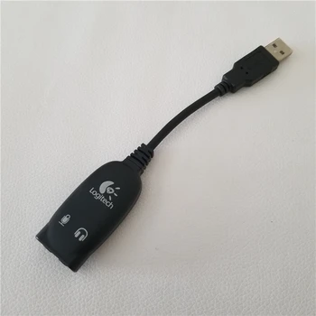 Logitech USB Zvočno Kartico USB 3,5 mm Priključek za Mikrofon + Slušalke Vtičnica za Slušalke Stereo Audio Zvočne Kartice