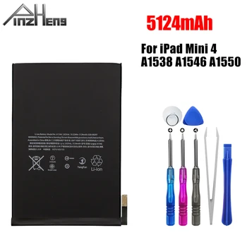 PINZHENG 5124mAh Tablet Baterija Za Apple iPad Mini 4 Mini4 Zamenjava Bateria A1538 A1546 A1550 Visoka Zmogljivost Baterije Tabličnega