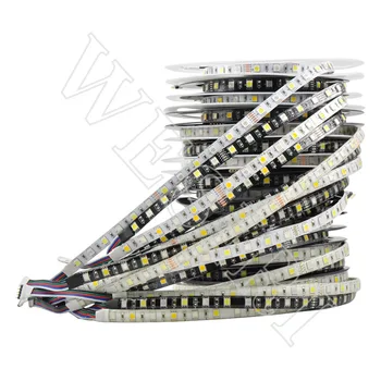 5050 RGBW Mešajo Barvni LED Trakovi DC 12V / 24V Prilagodljivo Luči LED RGB+Bela / RGB+Topla Bela, 60 LED/m IP30/IP65/IP67 5m/veliko