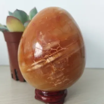 Naravni kamen agate kristalno jajca in doma okrašena čakro zdravljenje crystal