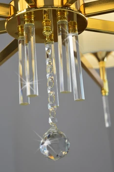 Zlato ali Chrome Crystal Moderen Lestenec Svetil za dnevno Sobo, jedilnico Luči Kristalno k9 Lestenci Razsvetljavo
