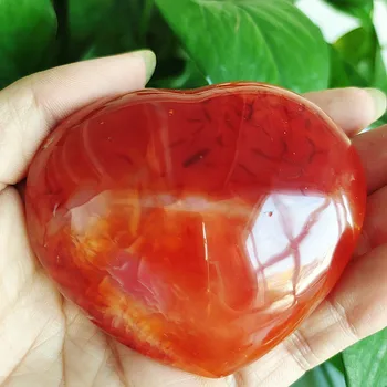 Trije naravni red agate kristali srce doma dekoracijo kristalno zdravilni kamni