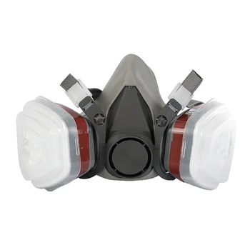 Spray Pištolo Pol poslikave Obraza za Brizganje Respirator Plinsko Masko, 7pcs V 1 Obleko Varnost Dela Filter Masko za Prah