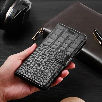 Flip Primeru Telefon za Samsung Galaxy S8 SM-G950F G9500 Kritje Krokodil Tekstura Usnja Oblikovanje Knjige Luksuzni Coque Wllet Capa Trak