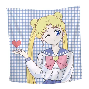 Sailor Moon Tapiserije Anime Steni Visi Princesa Usagi Tsukino Tapiserija, Joga Mats Plaža Brisačo Doma Dnevna Soba Odlikovanja