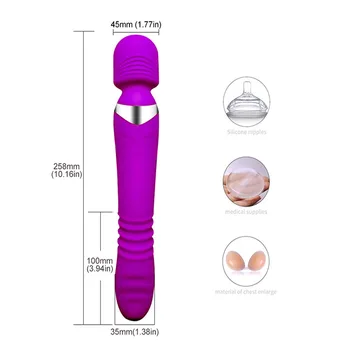 EXVOID Dildo, Vibrator Čarobno Palico AV Palico Klitoris stimulator G-Spot Massager Ogrevano Sex igrače za Ženske, Orgazem Odraslih Izdelki