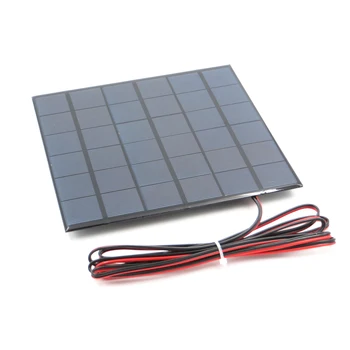 1pc x 9V 467mA z 200 cm podaljša žice solarnimi Polikristalni Silicij DIY Baterije Majhna Polnilnik Mini Sončne Celice kabel igrača